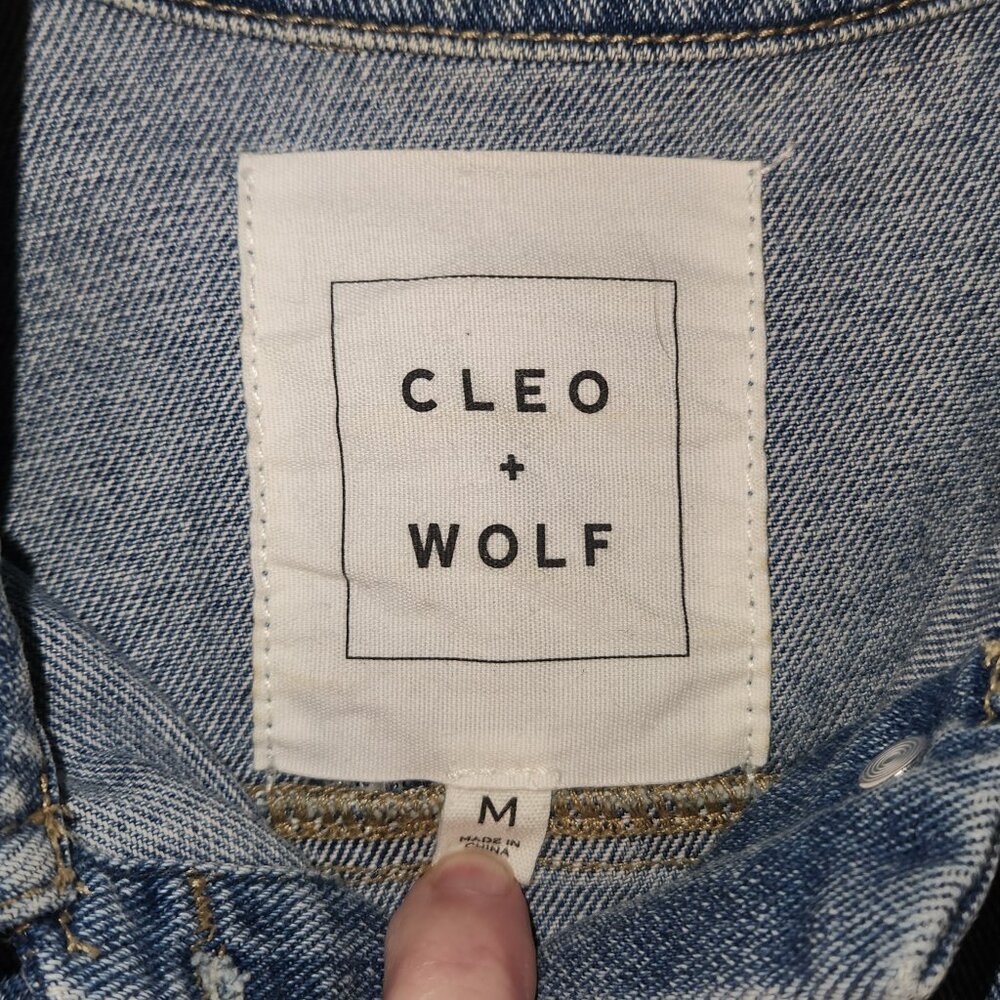 Cleo + Wolf Oversized Embroidered Denim Vest | Medium Wash | Western Boho 🤠 - Picture 2 of 15